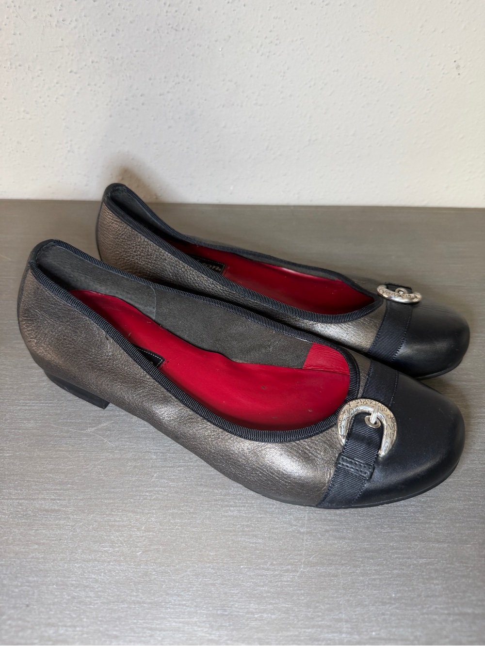 Brighton Ballet Leather Slides Women’s Size 9M Slip On Comfort Casual Shoes